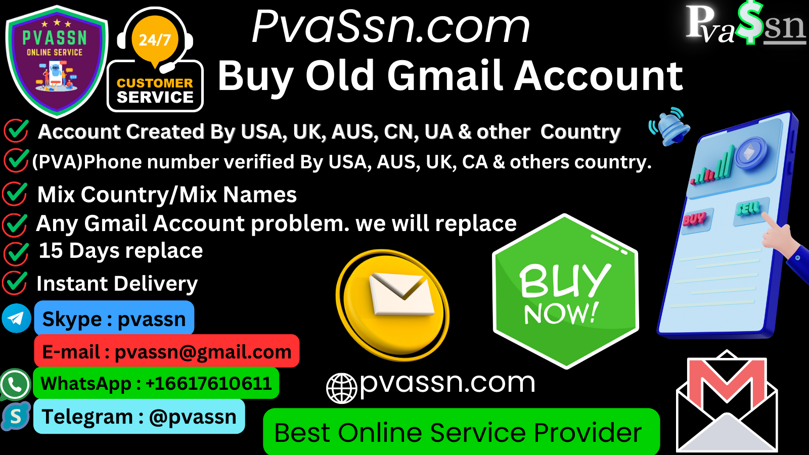 Buy old Gmail accounts